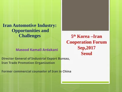 Iran Automotive Industry: Opportunities and