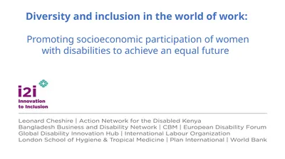 Diversity and inclusion in the world of work: