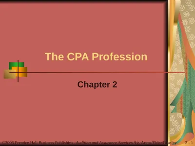 The CPA Profession Chapter 2 Learning Objective 1