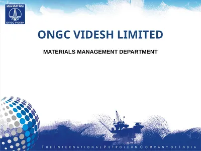 ONGC VIDESH LIMITED MATERIALS MANAGEMENT