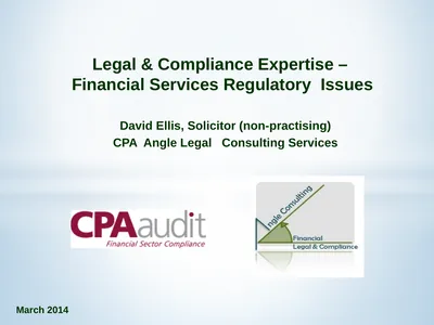 Legal & Compliance Expertise – Financial Services