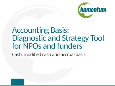 Accounting Basis: Diagnostic and Strategy Tool for