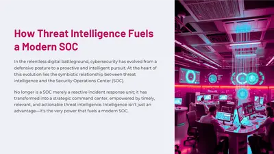 How Threat Intelligence Fuels a Modern SOC