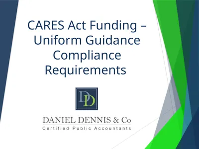 CARES Act Funding – Uniform Guidance Compliance