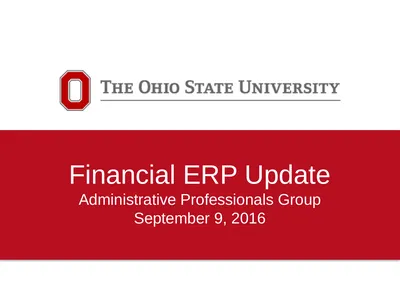 Financial ERP Update Administrative Professionals