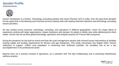 1 Speaker Profile Page | 4 © 2024 Grant Thornton