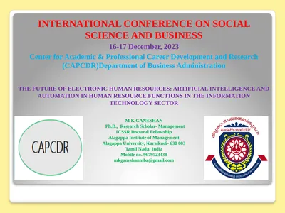 INTERNATIONAL CONFERENCE ON SOCIAL SCIENCE AND