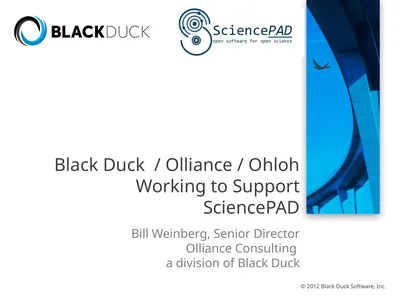 Black Duck / Olliance / Ohloh Working to Support