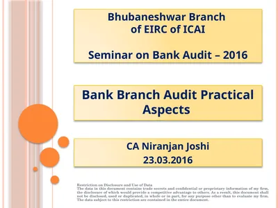 Bhubaneshwar Branch of EIRC of ICAI Seminar on