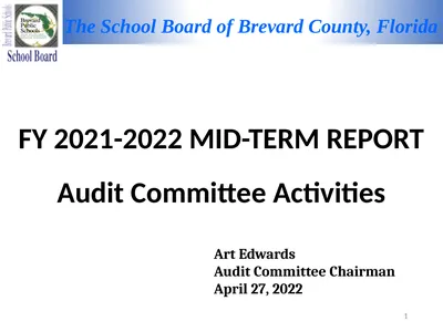 FY 2021-2022 MID-TERM REPORT Audit Committee