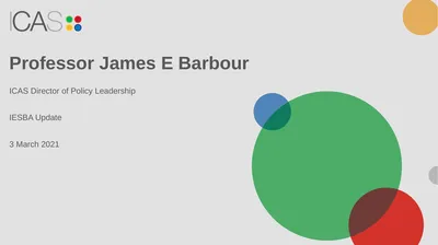 Professor James E Barbour ICAS Director of Policy