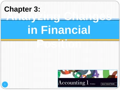 1 Analyzing Changes in Financial Position Chapter