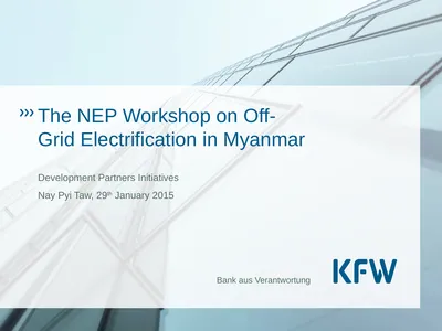 The NEP Workshop on Off-Grid Electrification in