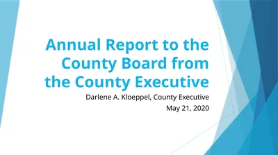 Annual Report to the County Board from the County