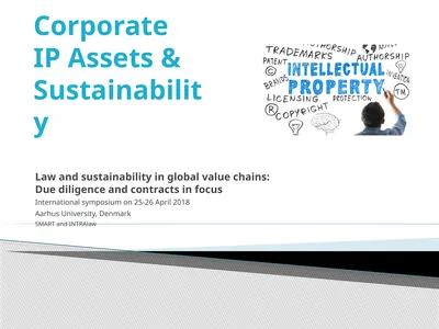 Corporate IP Assets & Sustainability Law and