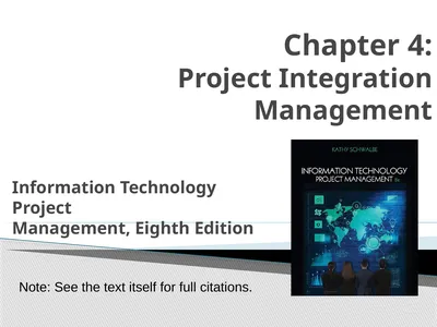 Chapter 4: Project Integration Management
