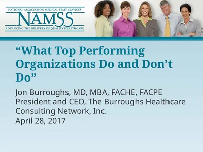 “What Top Performing Organizations Do and Don’t