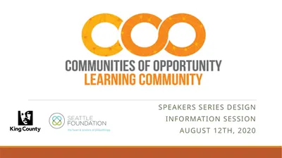 Speakers Series Design Information session August