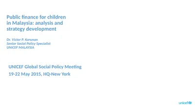 Public finance for children in Malaysia: analysis