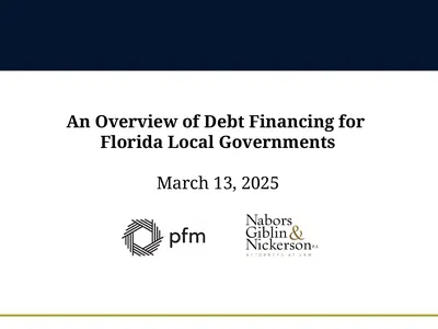 An Overview of Debt Financing for Florida Local
