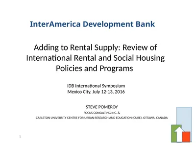 Adding to Rental Supply: Review of International