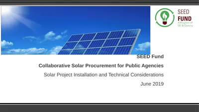 SEED Fund Collaborative Solar Procurement for