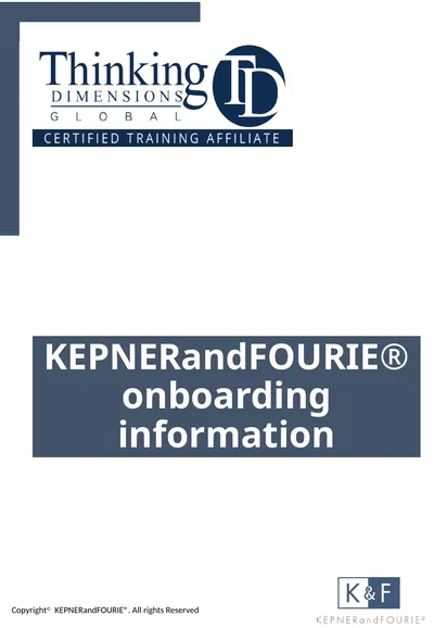 KEPNERandFOURIE®️ onboarding information