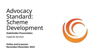 Advocacy Standard: Scheme Development Stakeholder