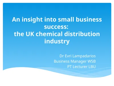 An insight into small business success: the UK