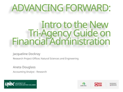 ADVANCING FORWARD: Intro to the New Tri-Agency