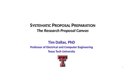 Systematic Proposal Preparation The Research