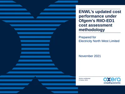 ENWL’s updated cost performance under Ofgem’s