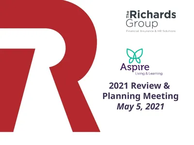 2021 Review & Planning Meeting May 5, 2021 Agenda