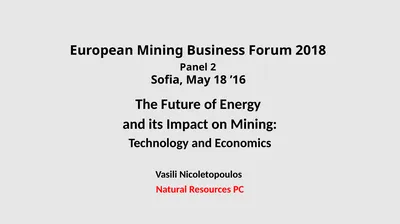 European Mining Business Forum 2018 Panel 2 Sofia,