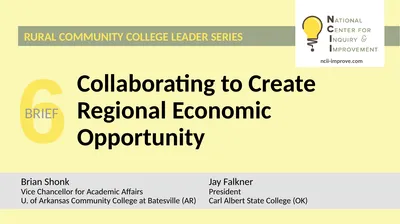 6 Collaborating to Create Regional Economic