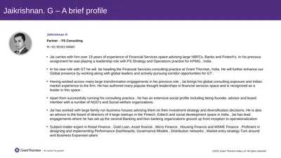 Jaikrishnan. G – A brief profile Jai carries with