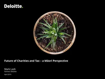 Future of Charities and Tax – a Māori Perspective