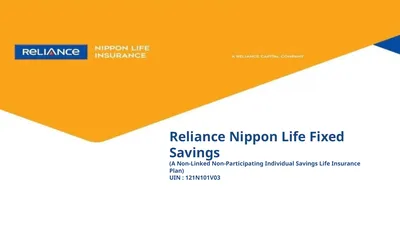 Reliance Nippon Life Fixed Savings (A Non-Linked
