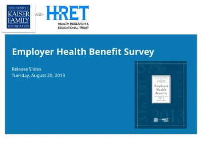Employer Health Benefit Survey Release Slides