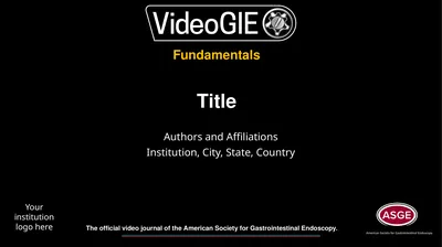 The official video journal of the American Society