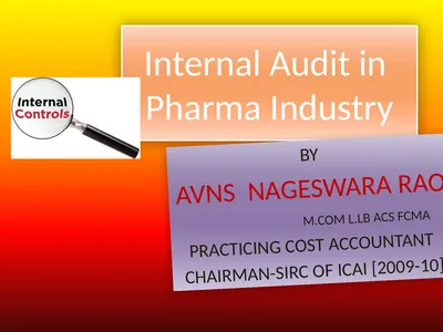 Internal Audit in Pharma Industry BY AVNS