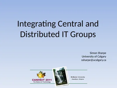 Integrating Central and Distributed IT Groups