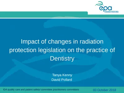 Impact of changes in radiation protection