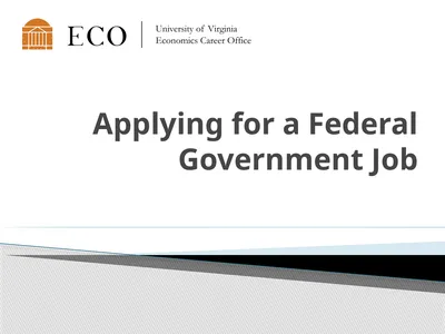Applying for a Federal Government Job Actuaries
