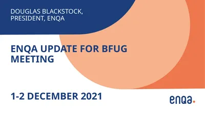 Douglas blackstock, president, ENQA ENQA Update