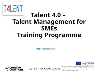 Talent 4.0 – Talent Management for SMEs Training