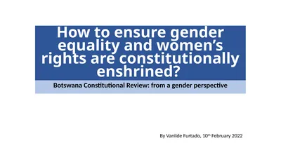 How to ensure gender equality and women’s rights