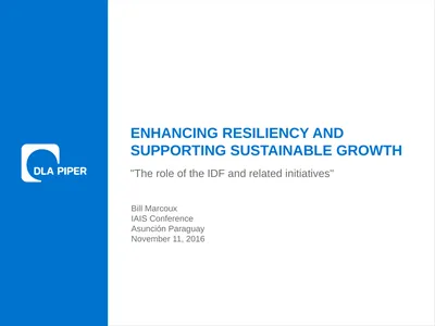 Enhancing RESILIENCY AND Supporting sustainable