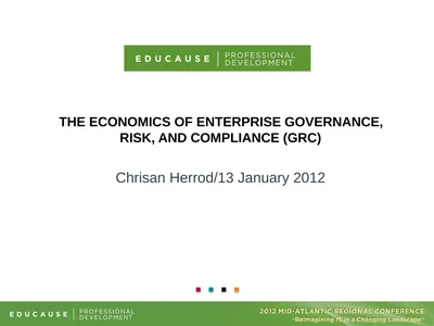 The Economics of Enterprise Governance, Risk, and