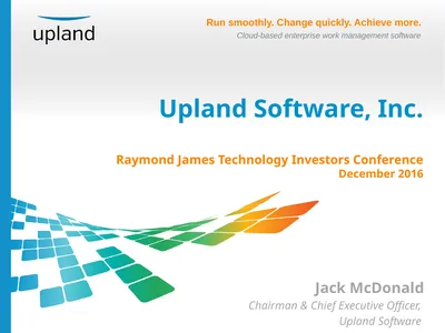 Upland Software, Inc. Raymond James Technology